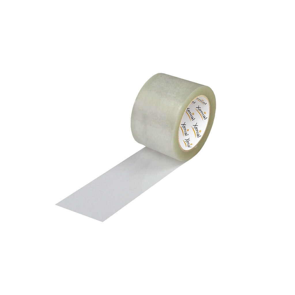 Xenial PP-Klebeband, leise, 75mm breitx66lfm., 63µ, transp., High Tack Produktabbildung: Xenial PP-Klebeband, leise, 75mm breitx66lfm., 63µ, transp., High Tack
