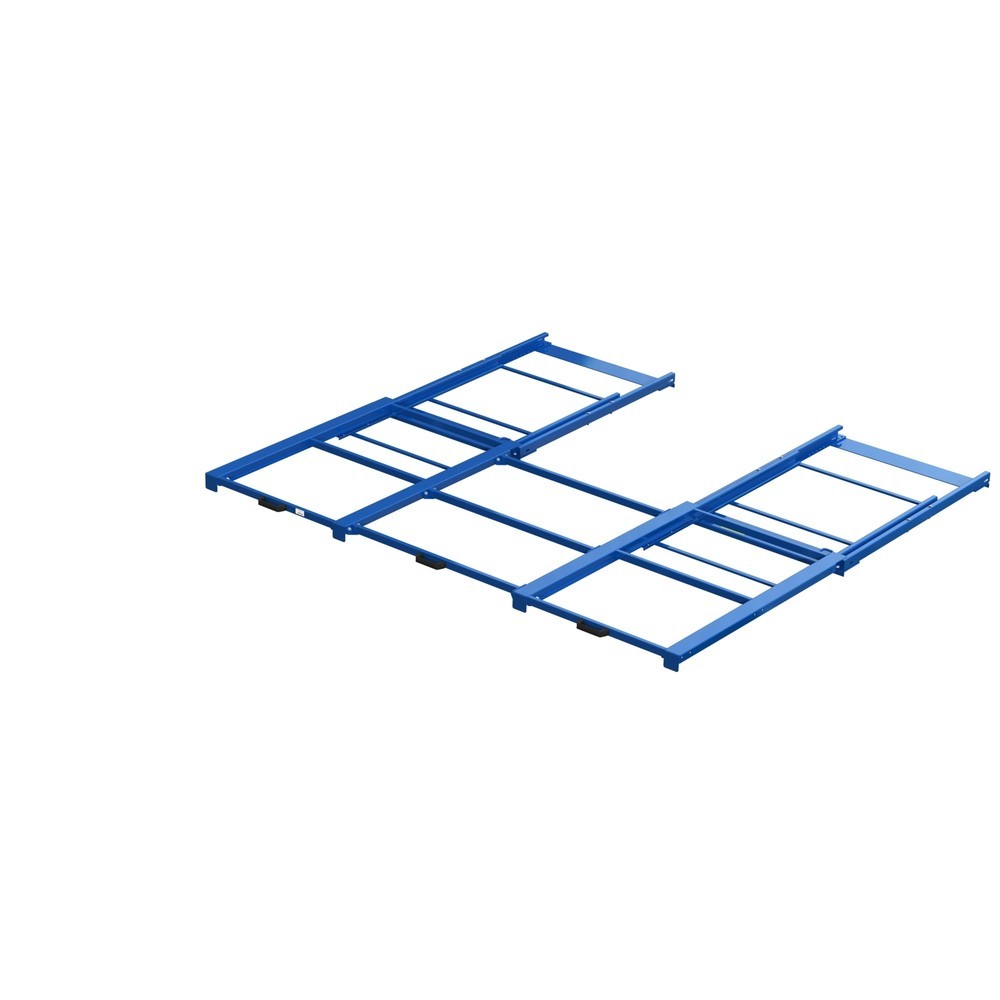 Produktabbildung: XL-Palettenauszug, Tragkraft 400 kg, 100 % Auszugstiefe, BxT 2.600 x 1.200 mm