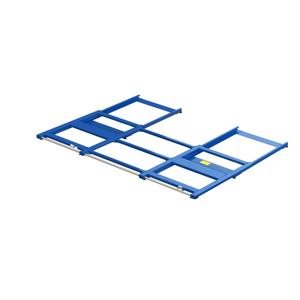 Produktabbildung: XL-Palettenauszug, Tragkraft 1.200 kg, 70 % Auszugstiefe, BxT 2.600 x 1.200 mm