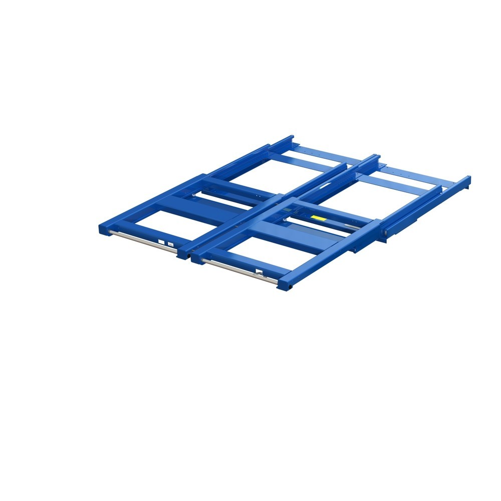 Produktabbildung: XL-Palettenauszug, Tragkraft 1.600 kg, 100 % Auszugstiefe, BxT 1.700 x 1.200 mm
