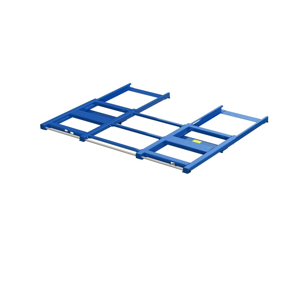 Produktabbildung: XL-Palettenauszug, Tragkraft 1.600 kg, 70 % Auszugstiefe, BxT 2.600 x 1.200 mm