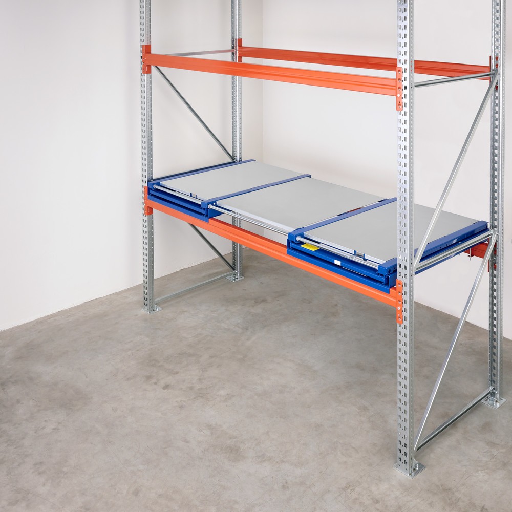 Produktabbildung Nr. 3: XL-Palettenauszug, Tragkraft 1.200 kg, 100 % Auszugstiefe, BxT 2.600 x 1.200 mm, mit Stahlboden