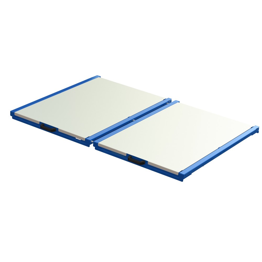 Produktabbildung: XL-Palettenauszug, Tragkraft 400 kg, 70 % Auszugstiefe, BxT 1.700 x 1.200 mm, mit Stahlboden