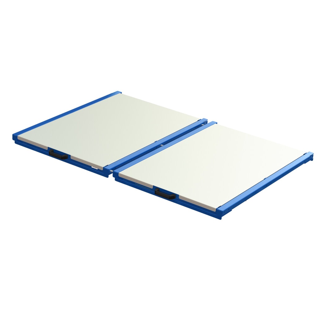 Produktabbildung Nr. 1: XL-Palettenauszug, Tragkraft 400 kg, 70 % Auszugstiefe, BxT 1.700 x 1.200 mm, mit Stahlboden