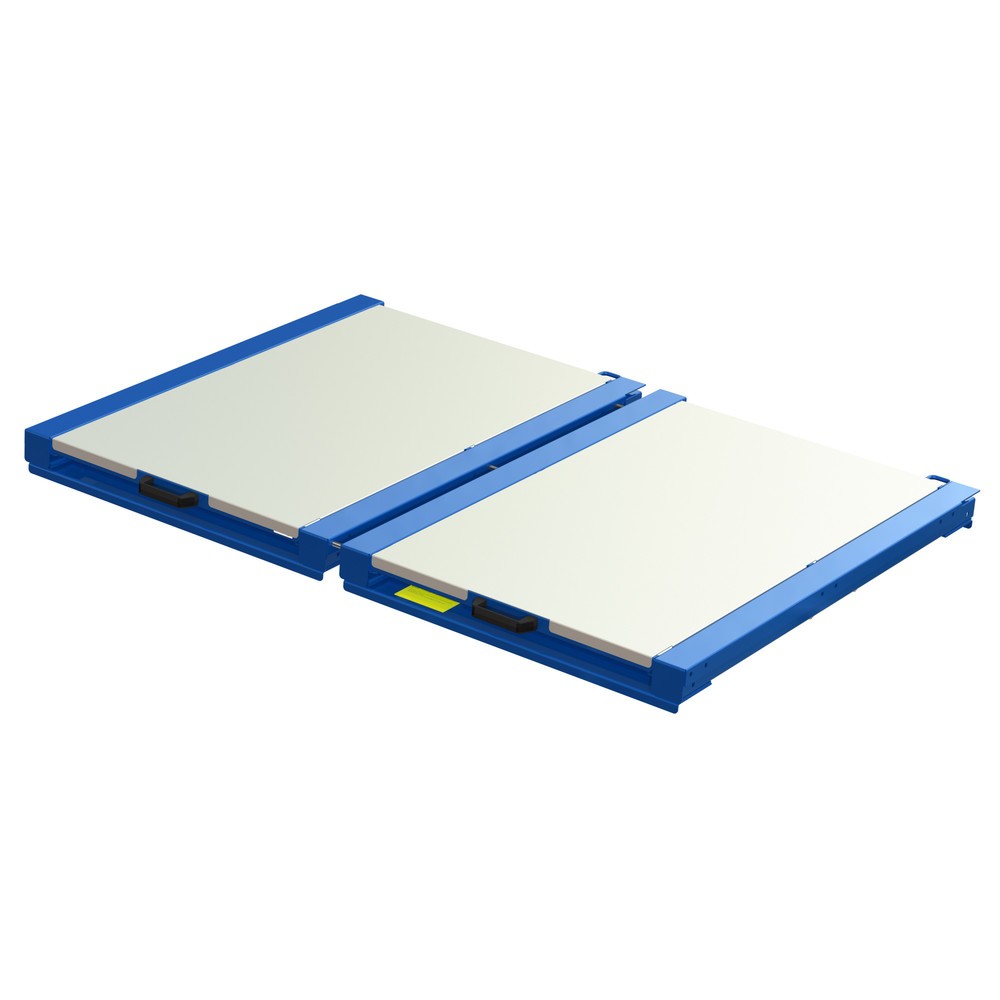 Produktabbildung: XL-Palettenauszug, Tragkraft 400 kg, 100 % Auszugstiefe, BxT 1.700 x 1.200 mm, mit Stahlboden