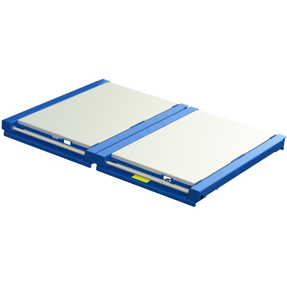 Produktabbildung: XL-Palettenauszug, Tragkraft 1.600 kg, 70 % Auszugstiefe, BxT 1.700 x 1.200 mm, mit Stahlboden