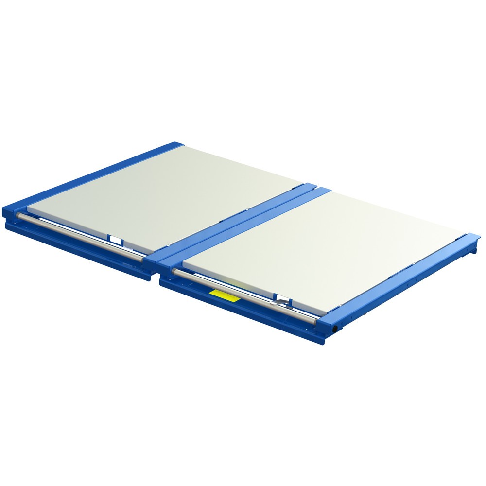 Produktabbildung: XL-Palettenauszug, Tragkraft 1.200 kg, 70 % Auszugstiefe, BxT 1.700 x 1.200 mm, mit Stahlboden