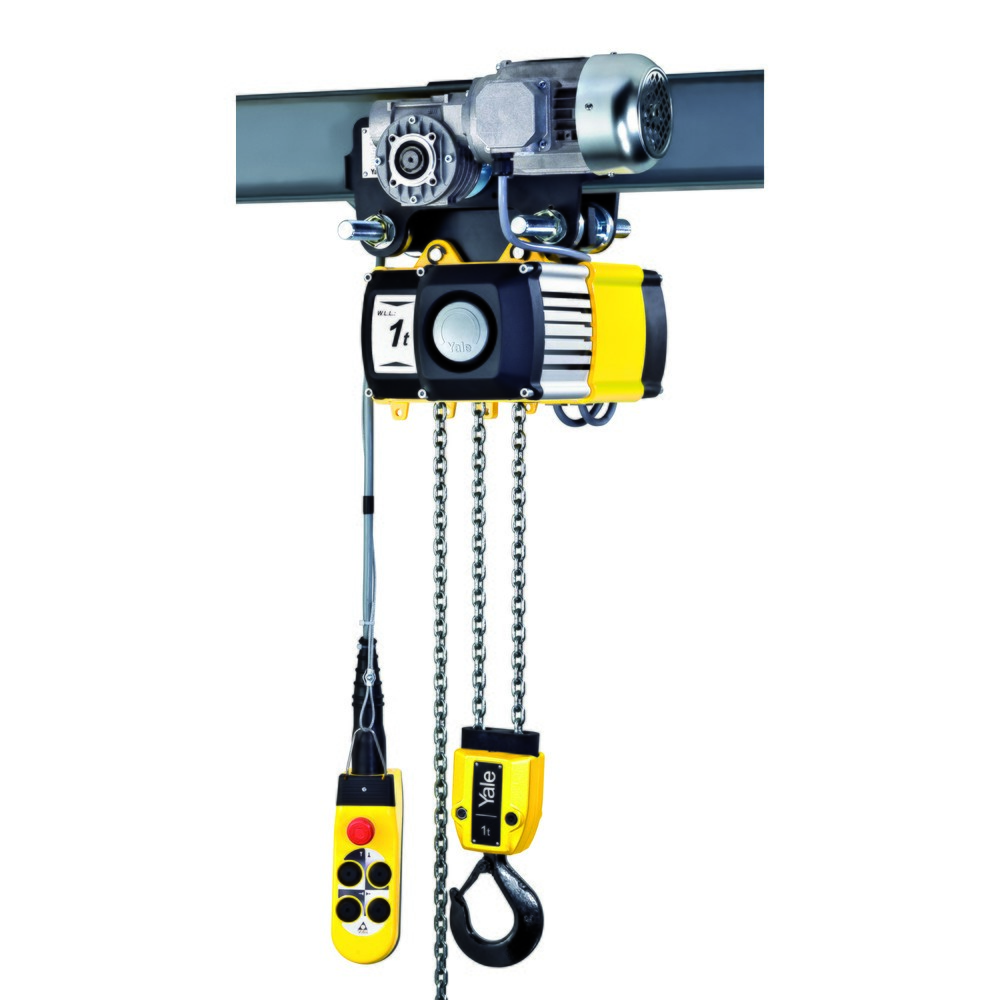 Produktabbildung: Yale® Elektrokettenzug CPVF 5-8/VTEF1-18, mit Feinhub, mit Elektrofahrwerk, Tragkraft 500 kg