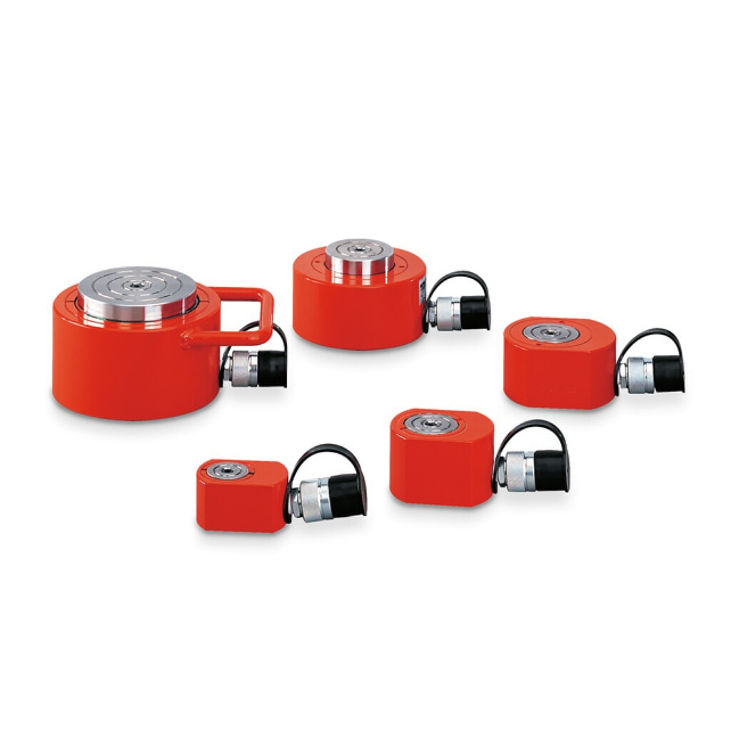 Yale® Flach-Zylinder YFS-10/11, Druckkraft 10 t Produktabbildung: Yale® Flach-Zylinder YFS-10/11, Druckkraft 10 t