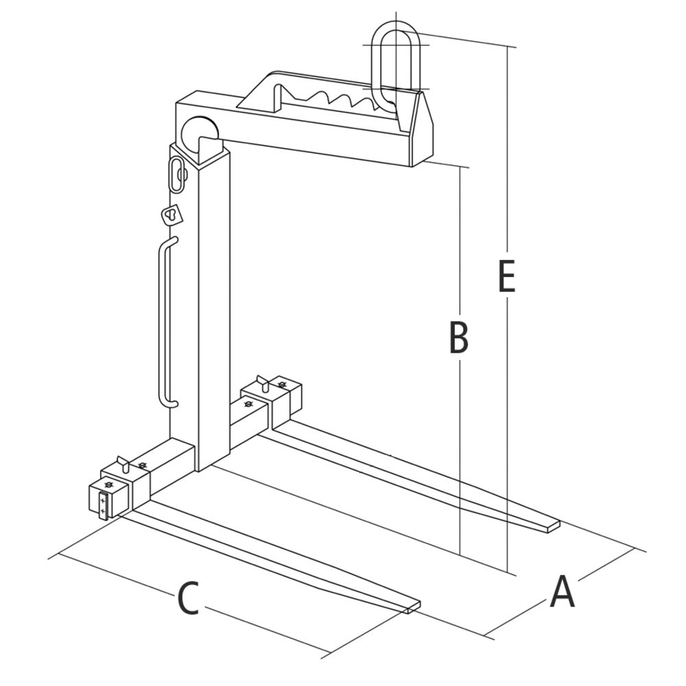 Produktabbildung Nr. 2: Yale® Krangabel TKG vh, mit manuellem Gewichtsausgleich, Tragkraft 1.000 kg