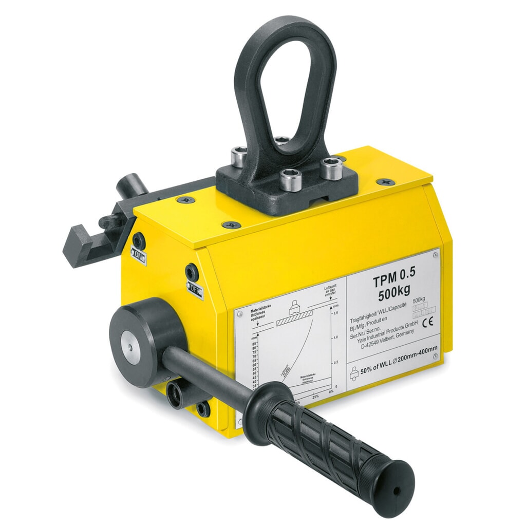 Yale® Permanent-Lasthebemagnet TPM, Tragkraft 50 - 100 kg Produktabbildung: Yale® Permanent-Lasthebemagnet TPM, Tragkraft 50 - 100 kg