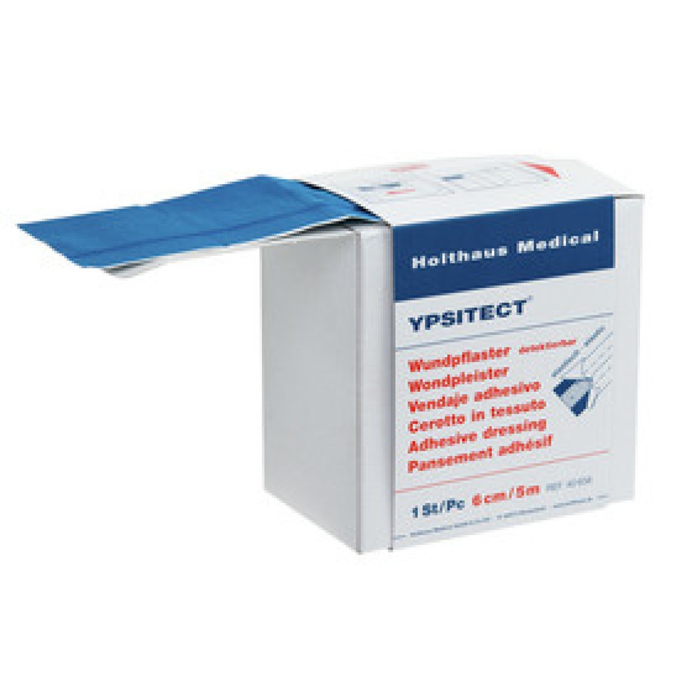 Produktabbildung: Ypsitect detektierbares Wundpflaster auf Rolle, (LxB) 6,0 cm x 5 m
