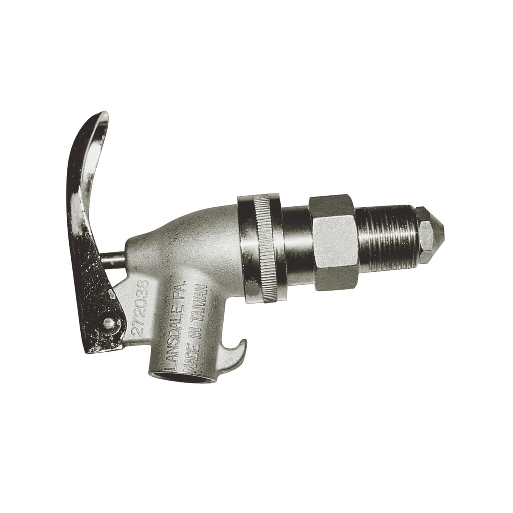 asecos® Zapfhahn, Edelstahl, Gewinde ¾" Produktabbildung: asecos® Zapfhahn, Edelstahl, Gewinde ¾"