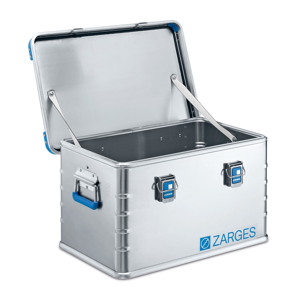 ZARGES Alu-Transportbox, hohe Stapel- und Traglast, 60 Liter Produktabbildung: ZARGES Alu-Transportbox, hohe Stapel- und Traglast, 60 Liter
