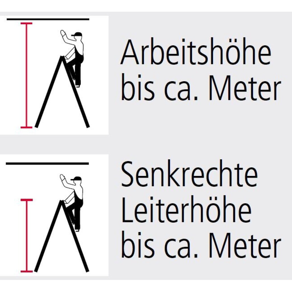 Produktabbildung Nr. 5: KRAUSE® STABILO Holz-Sprossenleiter, 2-seitig begehbar, Standhöhe 0,50 m