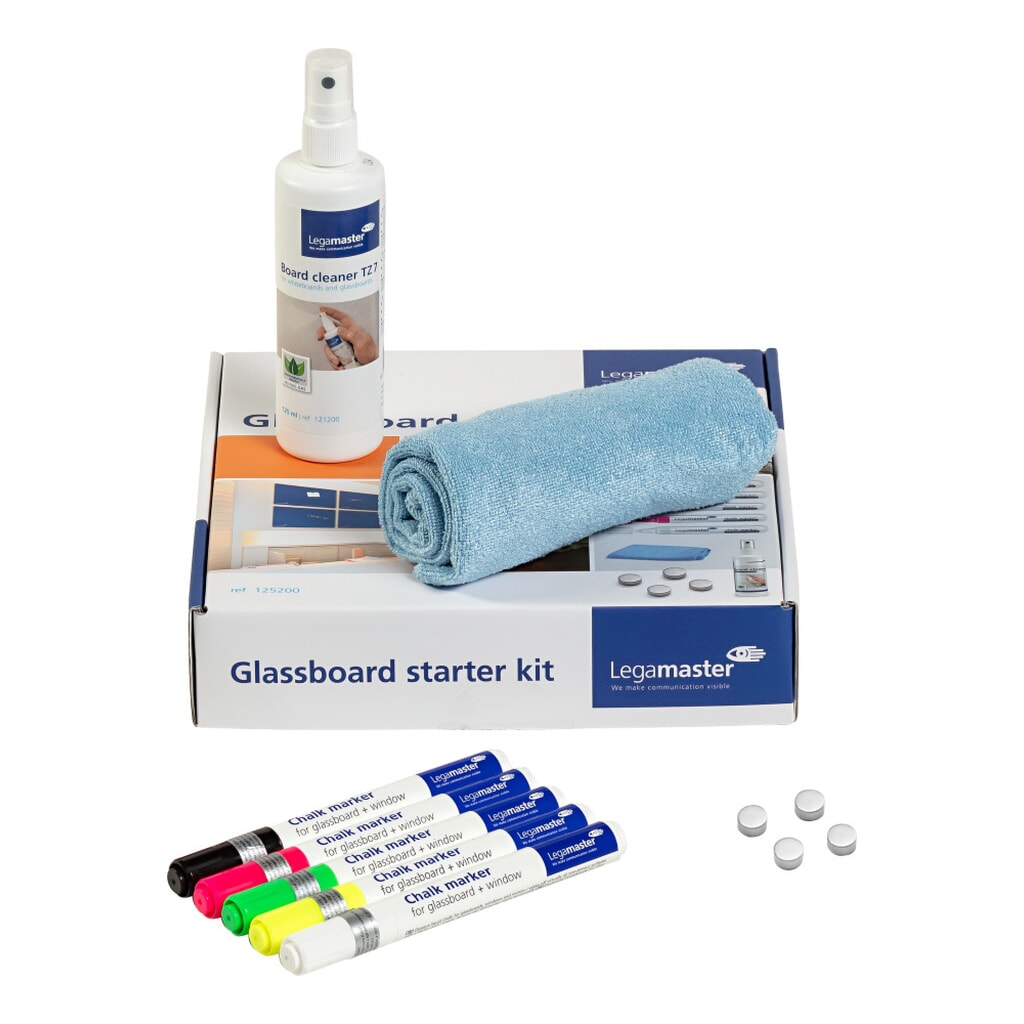Zubehörset für Legamaster Glasboard, 11-teilig Produktabbildung: Zubehörset für Legamaster Glasboard, 11-teilig