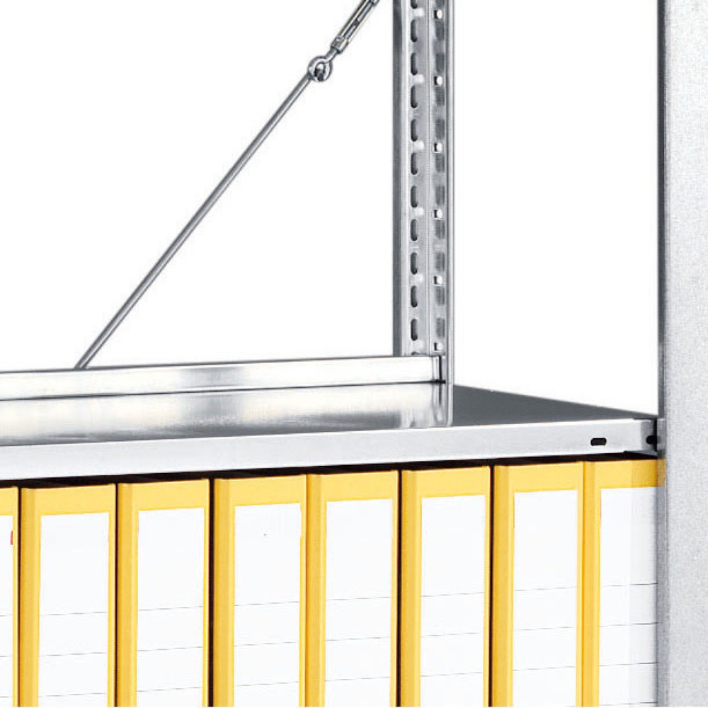 Produktabbildung: Zusatzboden für META Aktenregal, FL 80 kg, lichtgrau, BxT 750 x 300 mm