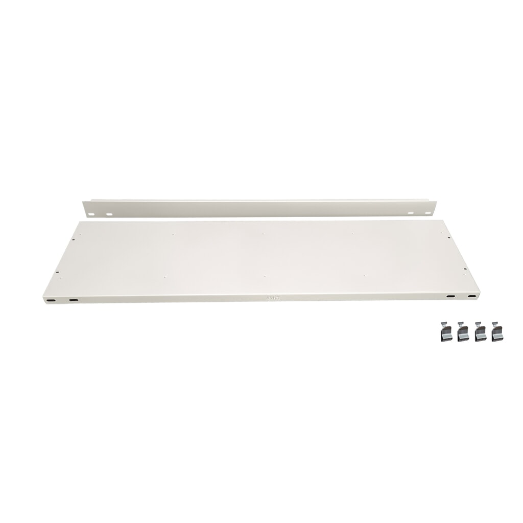 Zusatzboden für SCHULTE Aktenregal in schwarz, mit Endanschlägen, BxT 750 x 300 mm Produktabbildung: Zusatzboden für SCHULTE Aktenregal in schwarz, mit Endanschlägen, BxT 750 x 300 mm