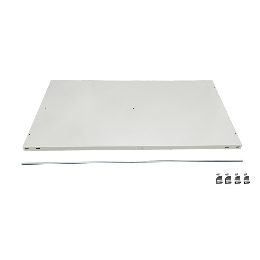 Produktabbildung: Zusatzboden für SCHULTE Aktenregal in schwarz, mit Endanschlägen, BxT 1.000 x 600 mm