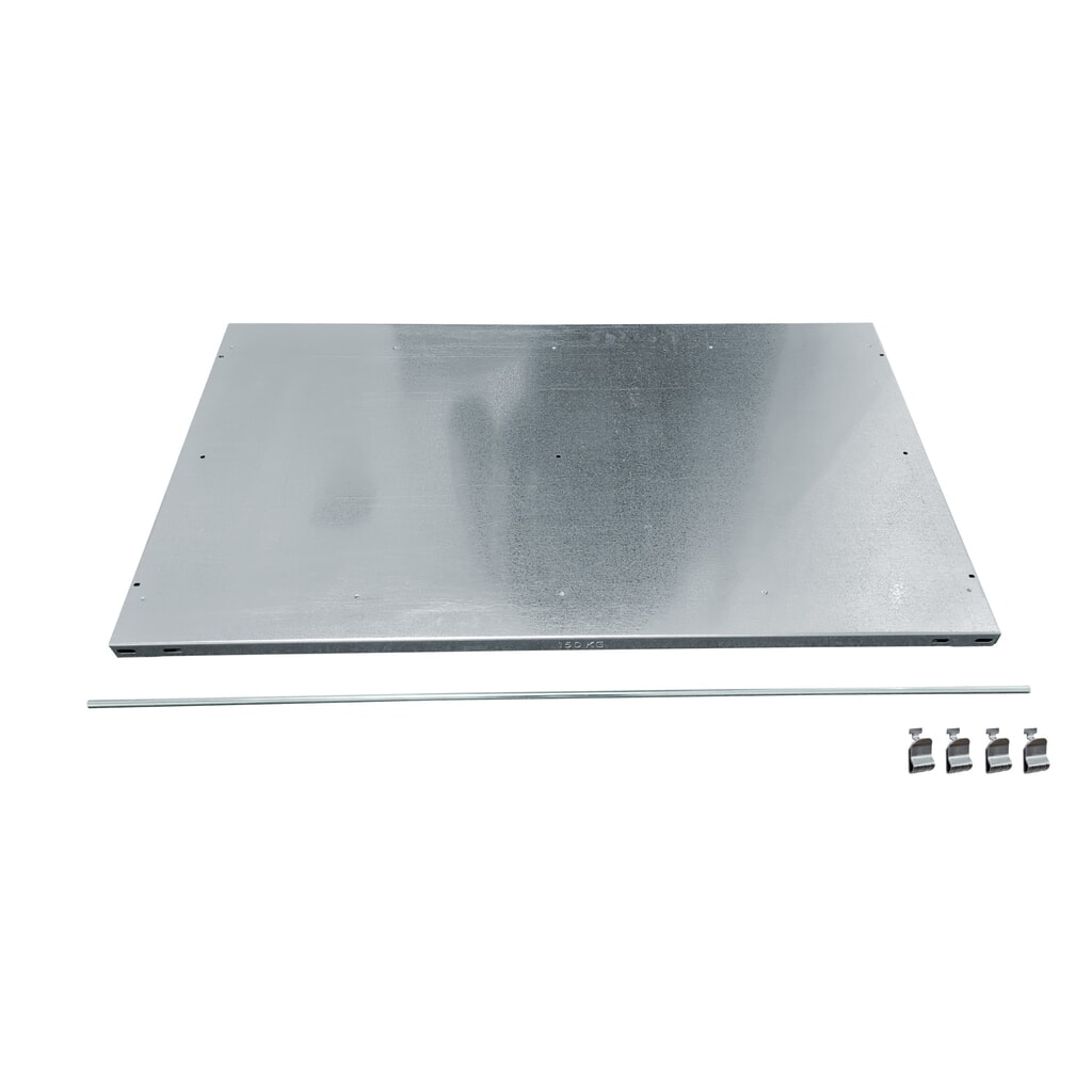 Zusatzboden für SCHULTE Aktenregal (Stecksystem),mit End-/Mittelanschlägen, BxT 750 x 600 mm Produktabbildung: Zusatzboden für SCHULTE Aktenregal (Stecksystem),mit End-/Mittelanschlägen, BxT 750 x 600 mm