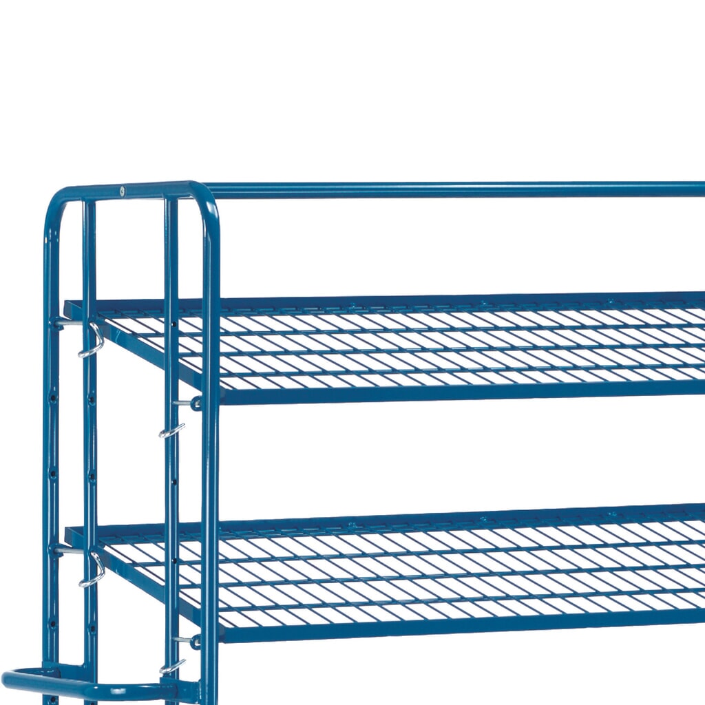 Zusatzboden Gitter für fetra® Eurokasten-Etagenwagen, Ladefläche 1.650 x 610 mm Produktabbildung: Zusatzboden Gitter für fetra® Eurokasten-Etagenwagen, Ladefläche 1.650 x 610 mm