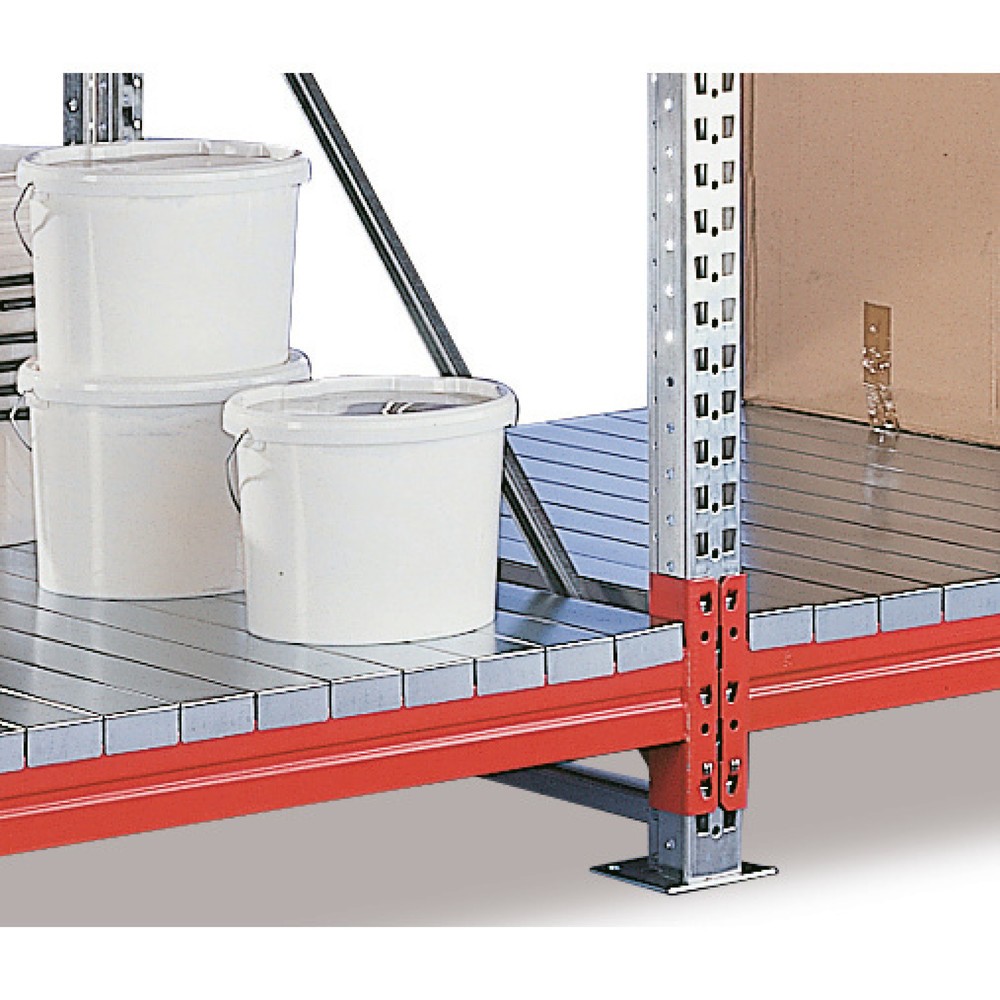 Produktabbildung: Zusatzebene für META Weitspannregal, mit Stahlpaneelen, BxT 2.225 x 800 mm