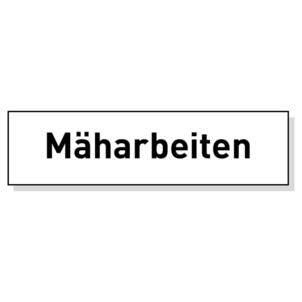 Zusatztext für MORAVIA Faltsignal TRIO, Mäharbeiten, Breite 700 mm Produktabbildung: Zusatztext für MORAVIA Faltsignal TRIO, Mäharbeiten, Breite 700 mm