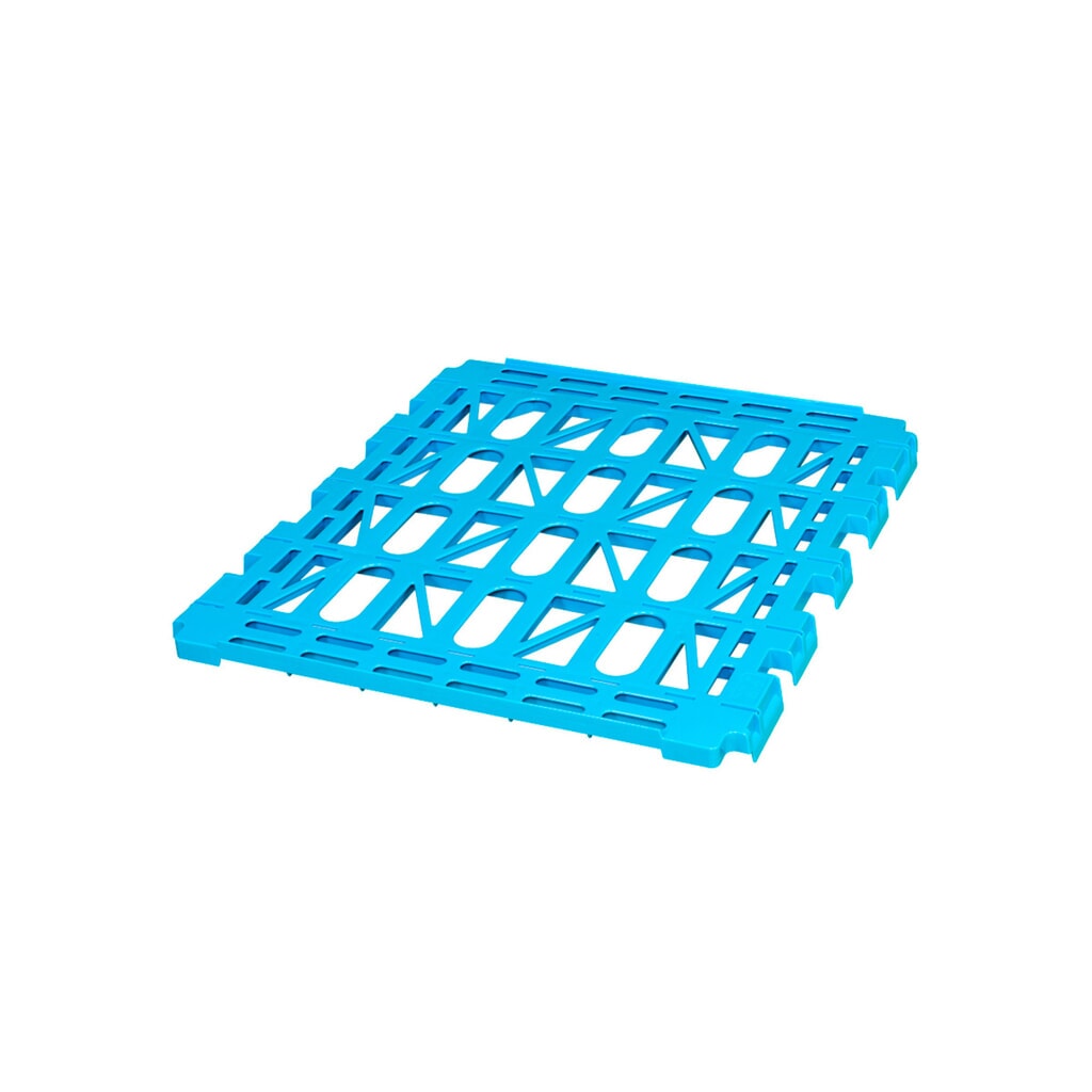 Produktabbildung Nr. 2: Zwischenboden aus HDPE für Rollbehälter 4-seitig, BxT 710 x 710 mm, lichtblau