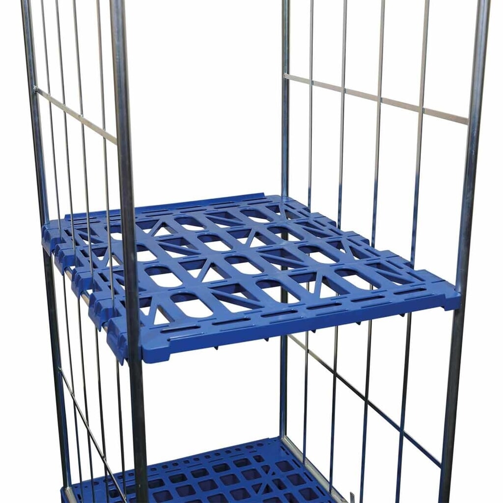 Zwischenboden für rolltainer® 2-seitige Rollbehälter aus HDPE-Kunststoff, blau, BxT 682 x 815 mm Produktabbildung: Zwischenboden für rolltainer® 2-seitige Rollbehälter aus HDPE-Kunststoff, blau, BxT 682 x 815 mm